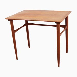 Mesa auxiliar de teca de Skovmand & Andersen Denmark, años 60
