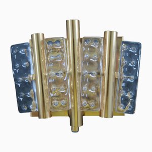 Vintage Crystal Wall Lamp by Carl Fagerlund for Orrefors, 1960s