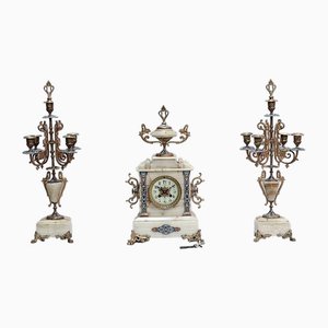 Set de Cheminée en Onyx, 20ème Siècle, Set de 3