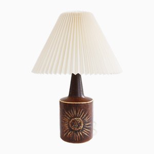 Vintage Ceramic Pottery Table Lamp from Søholm, 1960s