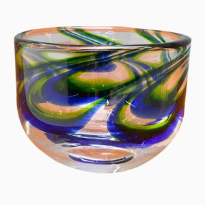 Schwedische Mid-Century Glasvase, 1960er