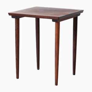 The Urban Port Beistelltisch Aus Palisander – Würfelförmig, Mit Stauraum, 40,6x40,6x40,6 Cm, Braun