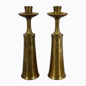 Mid-Century Modern Kerzenhalter von Jens Quistgaard, 1950er, 2er Set