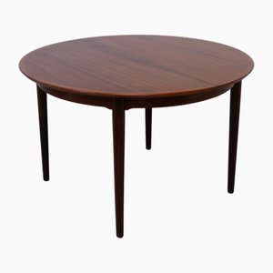 Mesa de comedor extensible danesa moderna de palisandro de Arne Vodder para Sibast, años 50