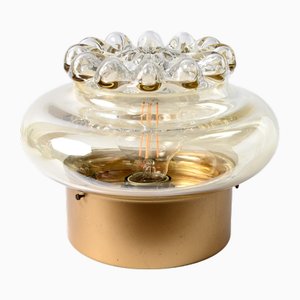 Amber Glass Ceiling Lamp from RZB, 1970s