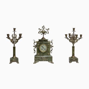 Set da camino Luigi XVI, inizio XX secolo, set di 3