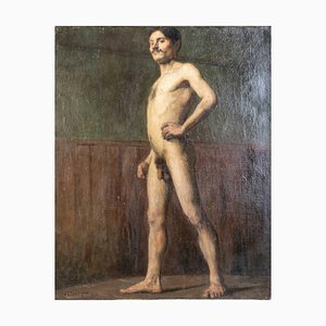 After Jean-Gabriel Domergue, Large Studio Nude, 20th Century, Oil Painting