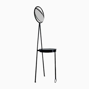 Tocador Philippe Starck Style en negro de los años 90, Made in Italy de Philippe Starck