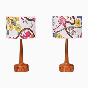 Lámparas de mesa de Josef Frank para Stilarmatur Tranås, Sweden, años 60. Juego de 2