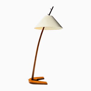 Lampadaire Dornstab Vintage en Teck par JT Kalmar & A. Pöll, Autriche, 1947