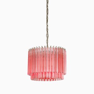 Pink Piccolo Amaro Drum Chandelier from Pure White Lines