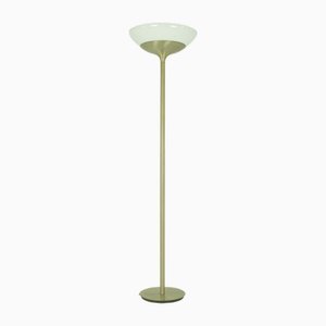 Lampada da terra Aminta in metallo nichelato e vetro opalino di Emma Gismondi Schweinberger per Artemide, 1966