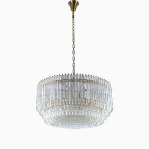 Large Clear Amaro Drum Chandelier from Pure White Lines