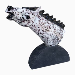 20th Century Horse Head attributed to the Master Alessandro Barbaro, Murano, 1980s