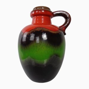 Große Glasierte Pop Art Lava Keramik 486-48 Vase von Scheurich, Deutschland, 1970er