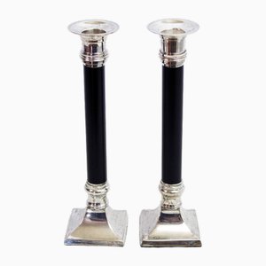Art Deco Candleholders, 1960s, Set of 2