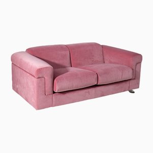 Pink Velvet D120 Sofa by Valeria Borsani and Alfredo Bonetti for Tecno, 1972
