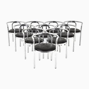 Locus Solus Chairs attributed to Gae Aulenti for Poltronova, 1960s, Set of 10