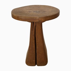 Brutalist Stool from Richard Lecompte, 1970s