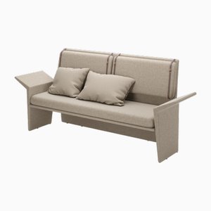 Natural Linen Modern Panama Sofa by Javier Gomez