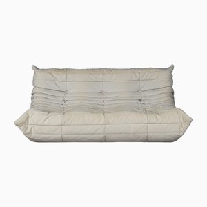 Divano a tre posti Togo color crema di Michel Ducaroy per Ligne Roset, Francia, 2009