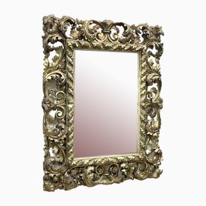 Specchio in legno e gesso dorato, Italia, XIX secolo