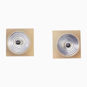 Appliques Murales Space Age de Studio Nizzoli, 1970s, Set de 2