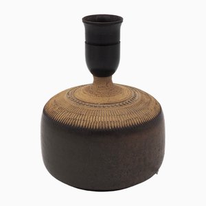 Swedish Handmade Stoneware Table Lamp by Otto Klaesson for Klase Höganäs, Sweden, 1960s