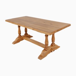 Mid-Century Oak Dining Table, France, 1950s