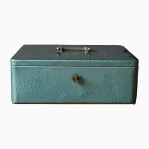 Cassa in metallo grigio, anni '30