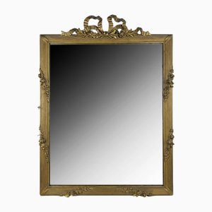 Louis XVI French Wall Mirror with Bow Cartouche, 1890s