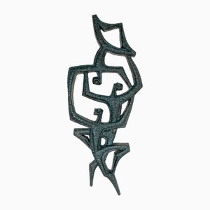 Ceramic Wall Sculpture by Joop Puntman for Ahma, 1950s-1960s