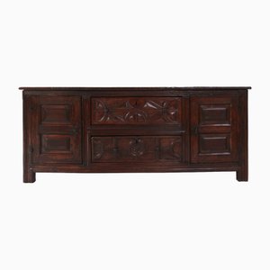 16th Century French Geometric Sideboard in Oak
