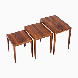 Vintage Nesting Tables by Severin Hansen, 1950s, Set of 3