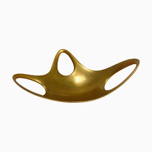 Mid-Century Sculptural Organic Object Holder in Brass, 1960s