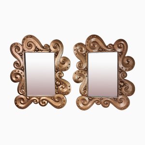Golden Mirrors by by Jean Boggio, Set of 2