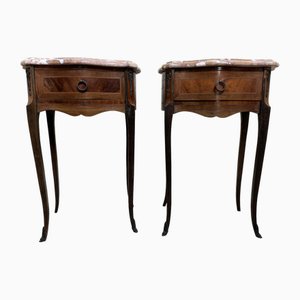 Louis XV Ceremonial Tables in Precious Wood, Set of 2