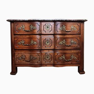 Louis XIV Arbalette Chest of Drawers in Walnut, 1700