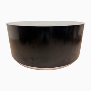 Large Drum-Shaped Coffee Table