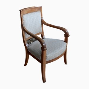 19th Century Empire Armchair in Cherry