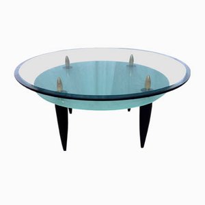 Mesa de centro de vidrio de 2 niveles
