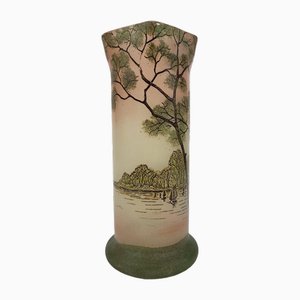 Vaso Legras in vetro smaltato, inizio XX secolo