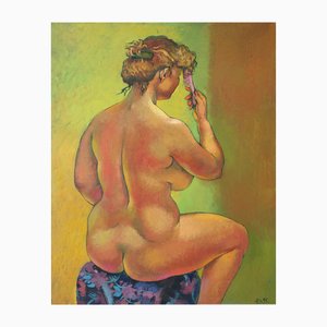 Zita Sudnika, Sitting, Oil on Canvas