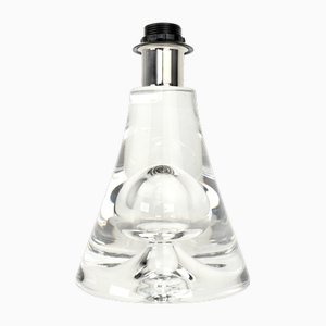 Lámpara de mesa Mid-Century moderna de cristal burbuja