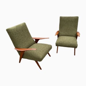 Set of Mid-Century Teak Armchairs from Greaves and Thomas