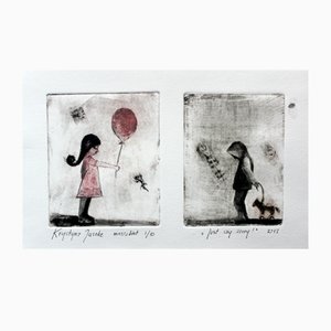 Krystyna Jaszke, Just Say Sorry, Mezzotint on Paper, 2013
