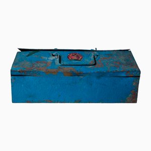 Blue Metal Tool Box, 1950s