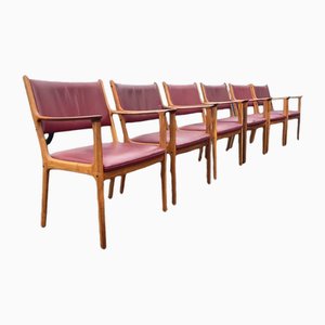 Mid-Century Dining Chairs by Ole Wanscher for Poul Jeppesens Møbelfabrik, 1960s, Set of 6