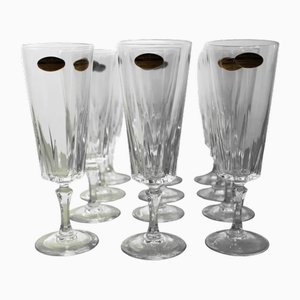 Vintage Versailles Champagnerflöten, 1970er, 12 Set