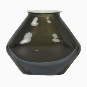 Heavy Sommerso Vase in Murano by Flavio Poli for Seguso, 1960s